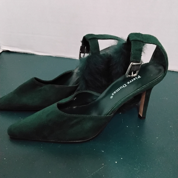 Pierre Dumas Green Women's Heels Size 7.5M - Picture 1 of 8